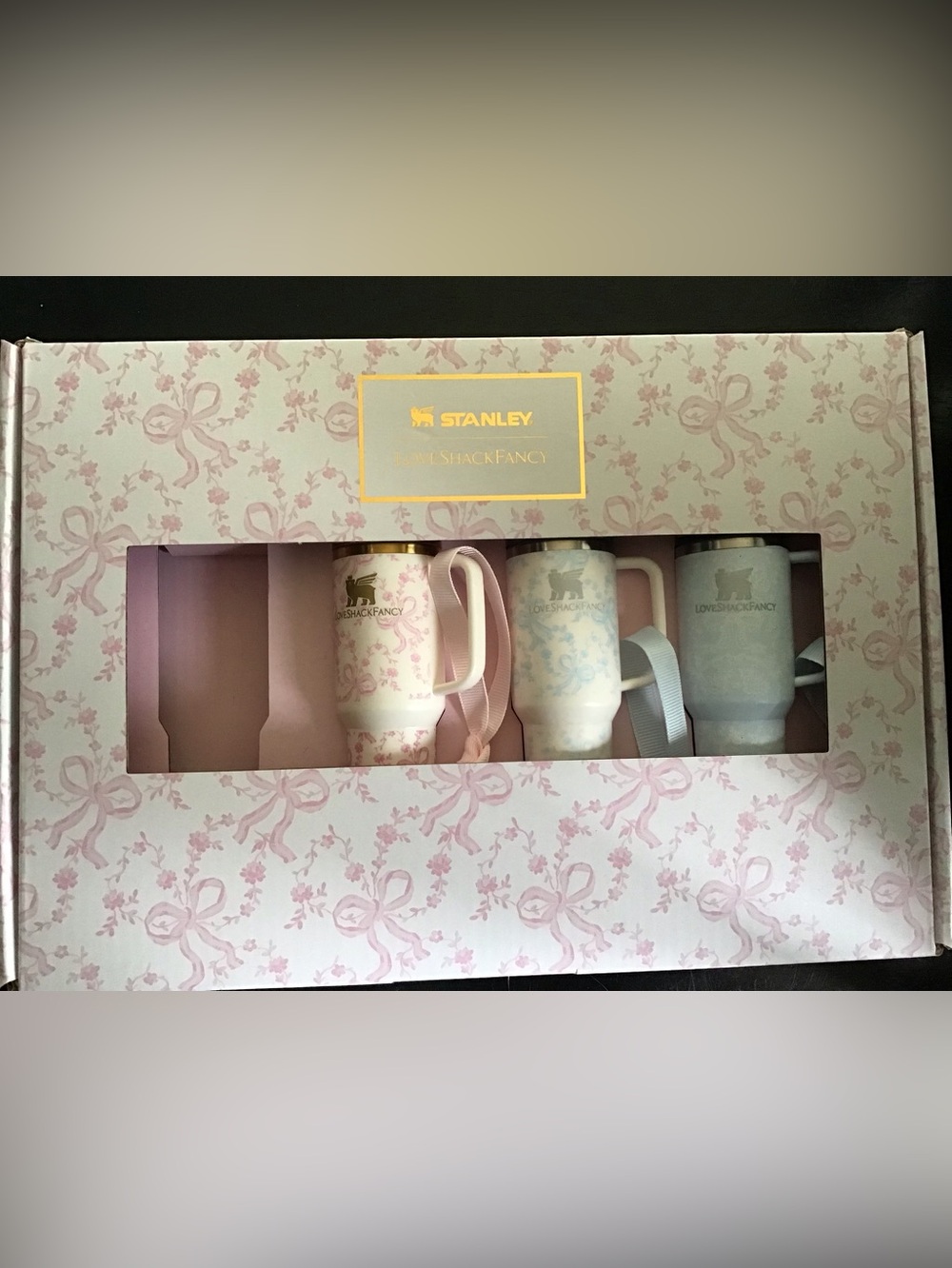 Stanley Love Shack Fancy Mug Ornament Set